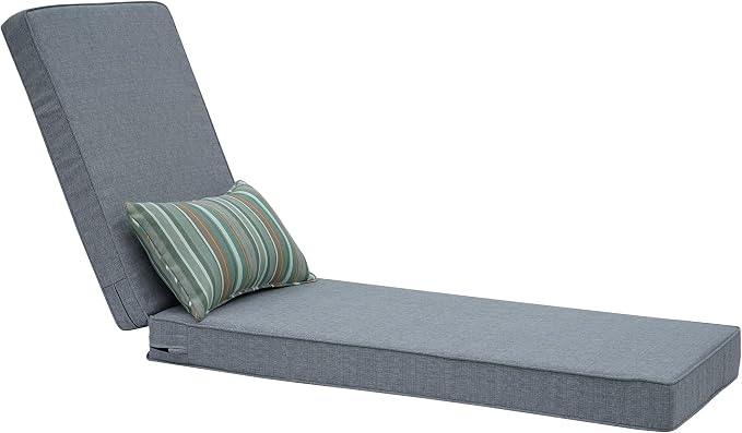 Outdoor Chaise Lounge Cushions, Olefin Lounge Cushion, Rainproof Color by Unknown