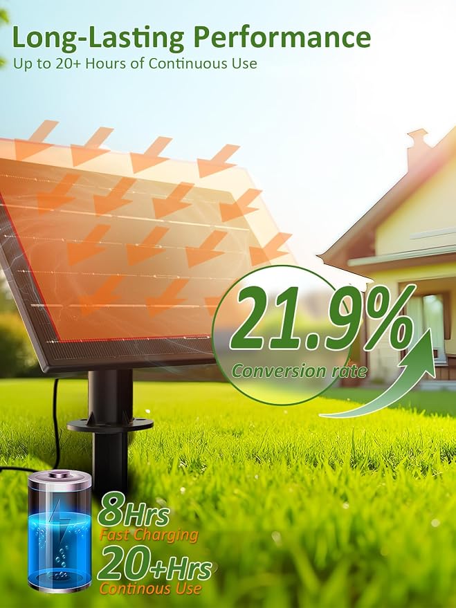 luckystyle 200FT Solar String Lights Outdoor Waterproof 2200K - Image 3