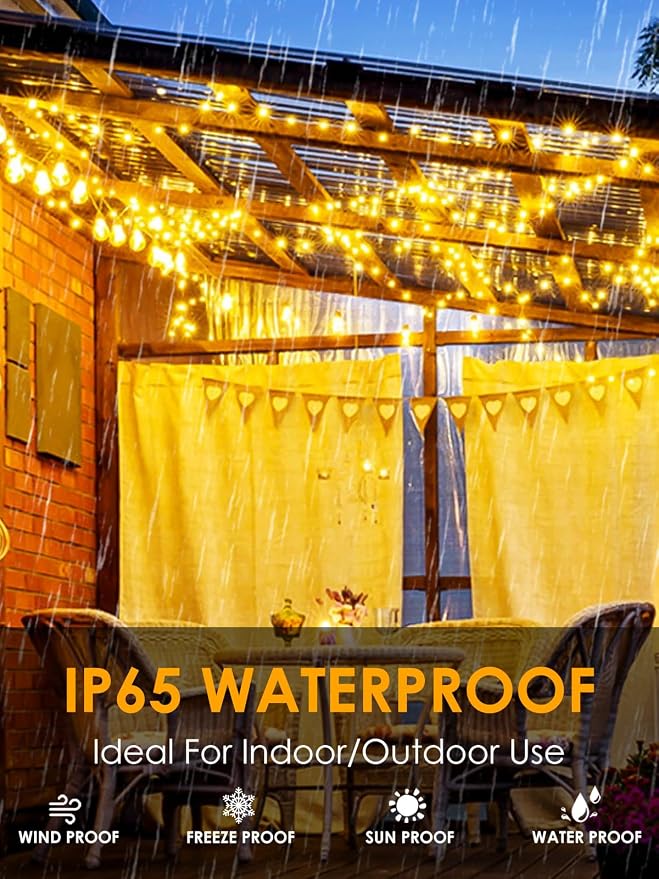 4-pack Solar Christmas Lights Outdoor Waterproof, 400LED 132FT Solar String - Image 3
