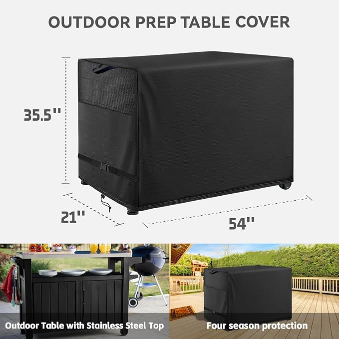 Outdoor Prep Table Cover- Heavy Duty Waterproof Cover - Image 2