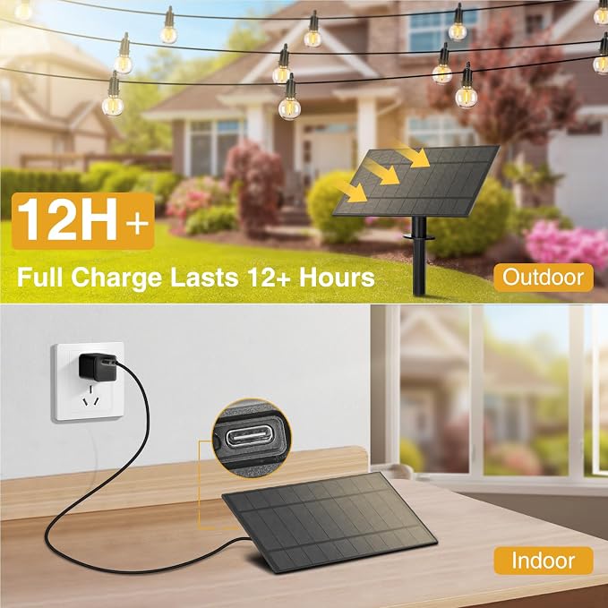 ZJOJO 100FT Solar Lights Outdoor Wateroproof, Solar String Lights - Image 4