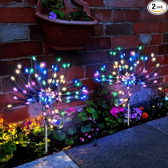 Anordsem Solar Garden Lights Outdoor: Bendable Copper Wire by Anordsem