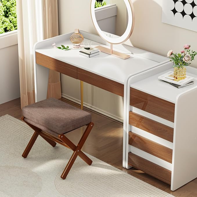 Foldable Foot Stool Ottoman, Modern Foot Rest - Image 7