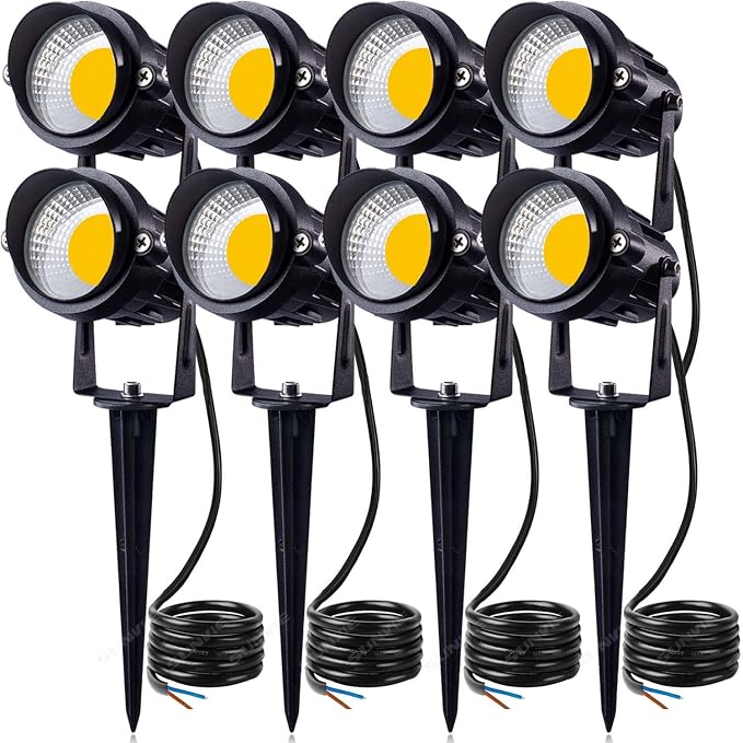 SUNVIE 12W LED Landscape Lights Low Voltage Waterproof Garden Pathway Lights by SUNVIE