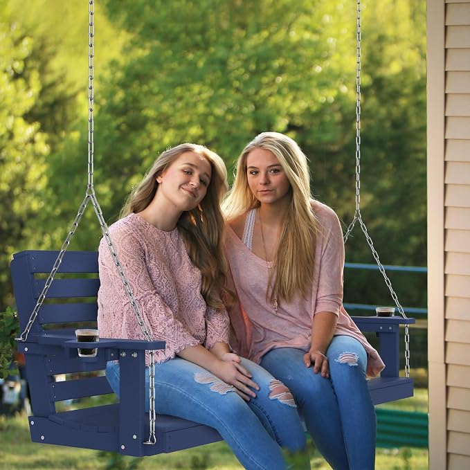 Plawdlik Porch Swings, 2 Seat Patio Chair - Image 2