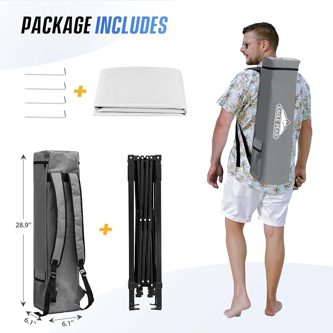 EAGLE PEAK 8x8 Pop Up Canopy Tent - Image 9