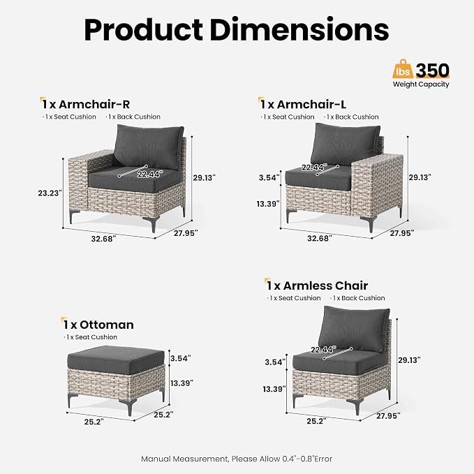 ovios 4-Piece Patio Furniture Set - Image 8
