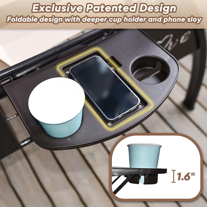 3 Seat Outdoor Porch Patio Swing - Image 3