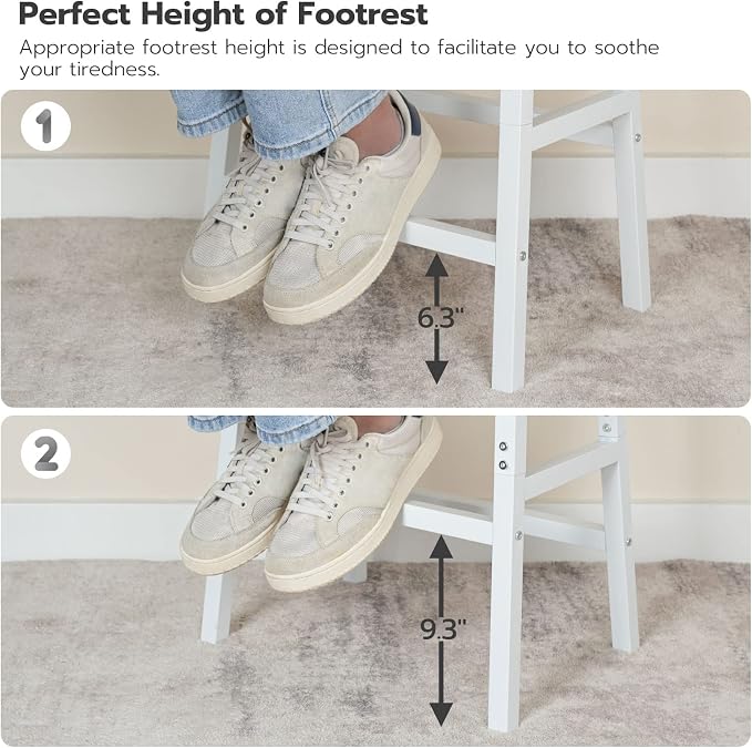 HOOBRO Bar Stools, Counter Height Bar Stools, 24 Inch Barstools - Image 8