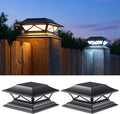 PASAMIC 2 Pack Solar Post Cap Lights, Waterproof Outdoor Lights by PASAMIC