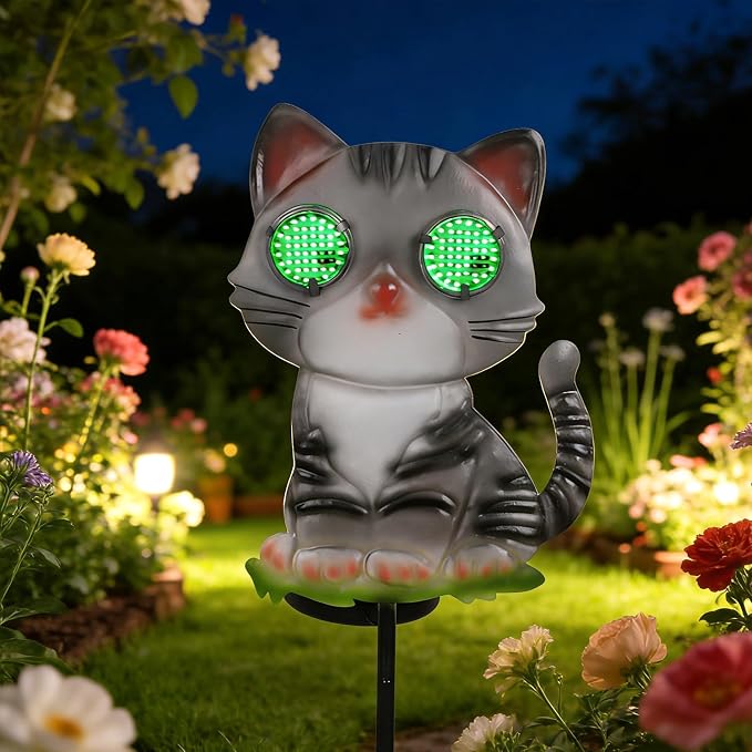 Cat Solar Garden Stakes 39.3inch by YHSOLAR