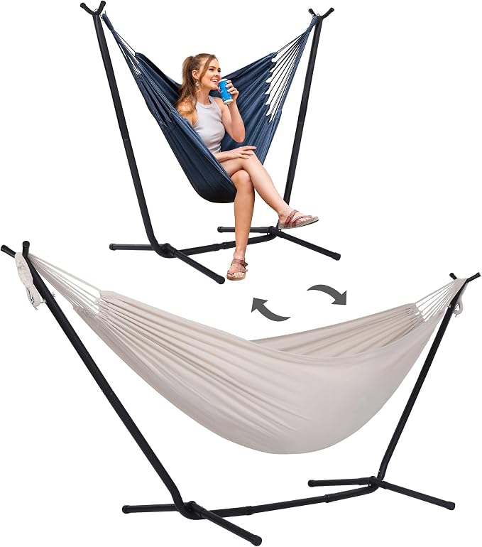 SUNCREAT 2-in-1 Hammocks Convertible Portable Double Hammock by SUNCREAT