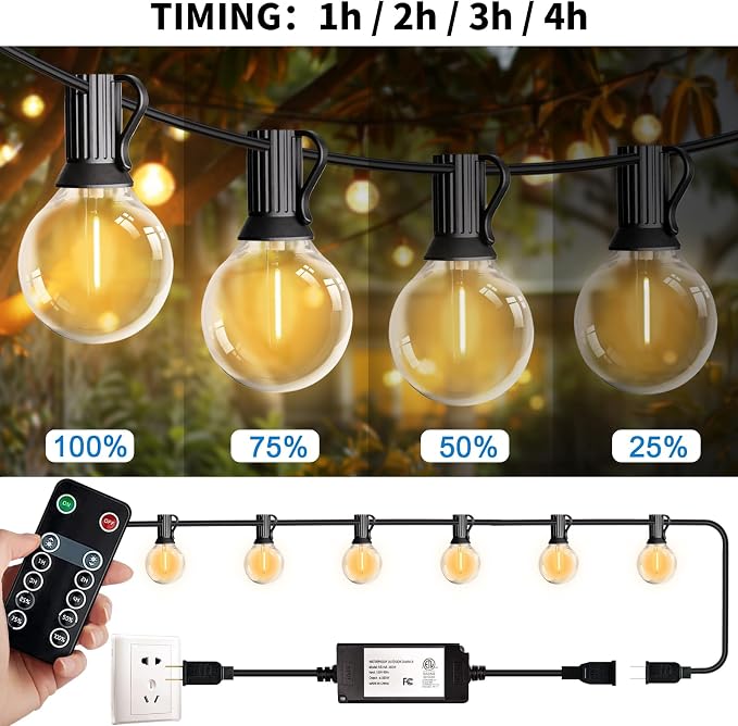 LED 30FT Outdoor String Lights - Image 2