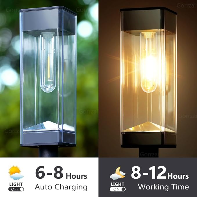 Bright Solar Pathway Lights Outdoor 8 Pack Solar Lights Outdoor LED Waterproof - Image 5
