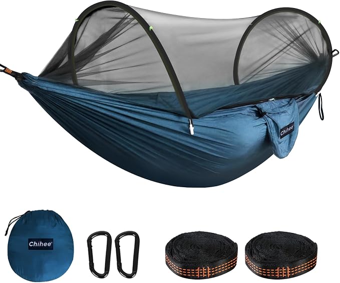 Chihee Ultra-Light Travel Camping Hammock Pop-up Net Hammock 660lbs Load by Chihee