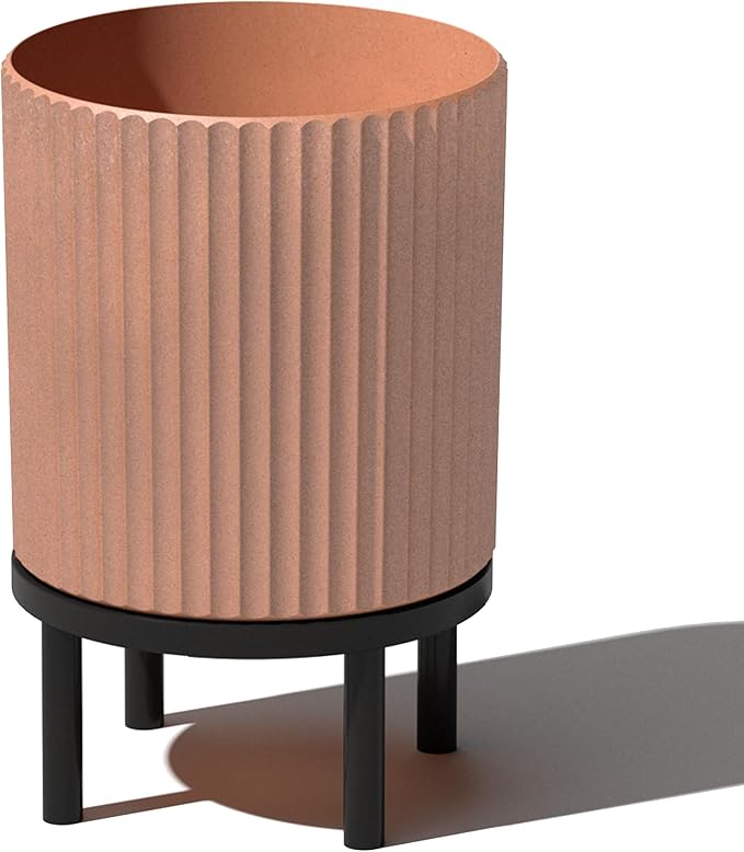 Veradek Demi Series Round Planter w/Stand by VeradekOutdoor