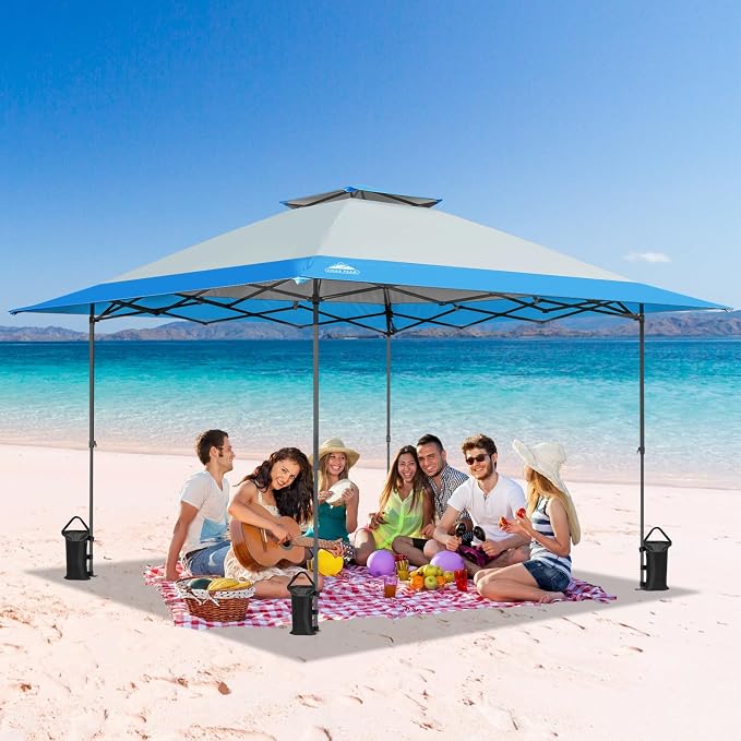 EAGLE PEAK 13x13 Straight Leg Pop Up Canopy Tent Instant Outdoor Canopy Easy - Image 8