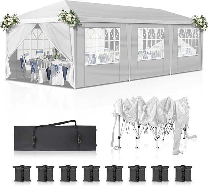Outvita 10x30ft Ez Pop Up Canopy, Portable Instant Canopy Tent by Outvita
