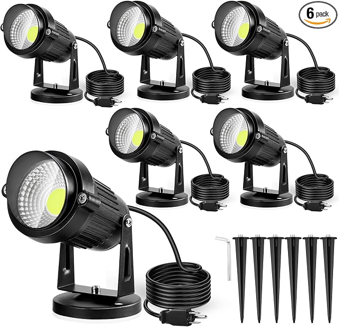 LemonBest Landscape Lights - 5W 110V Outdoor Spotlight - Waterproof IP65-3000K by LemonBest