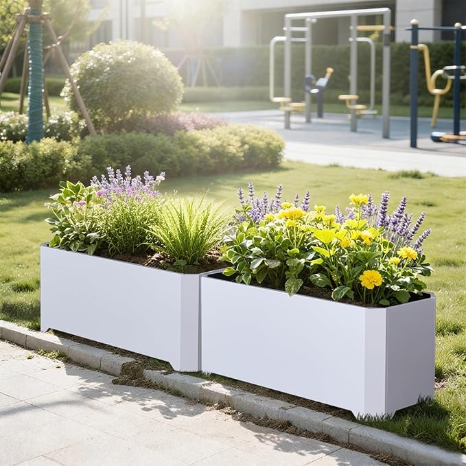 Steel Planter Box-32"x15"x15"-Rectangular Planters - Image 5