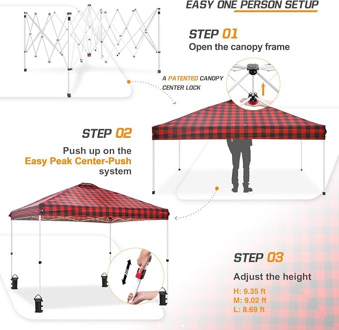 EAGLE PEAK Pop Up Canopy Tent - Image 2