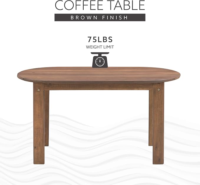 Linon Coffee Table, 18.11D x 35.24W x 18.11H in - Image 9