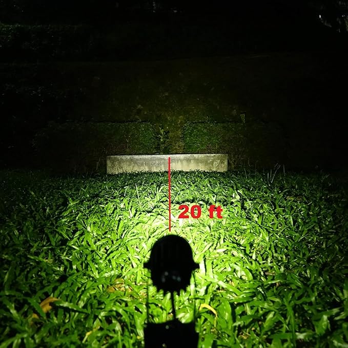 4-Spotlight Mini 50X Solar-Powered LED Spotlight, Outdoor Garden Yard Landscape - Image 5