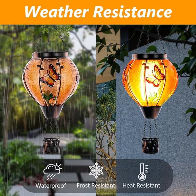 Starsoul Butterfly Hot Air Balloon Solar Lantern - Image 2