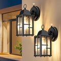 OKELI Dusk to Dawn Outdoor Wall Lights, Exterior Waterproof Lantern, Front by OKELI