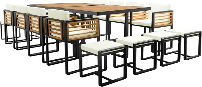 Merax 18 Pieces Outdoor Dining Set - Image 7