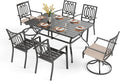 PHI VILLA 7 Pieces Outdoor Dining Set by PHIVILLAThepioneerofcomfortablehouseholdsupplies