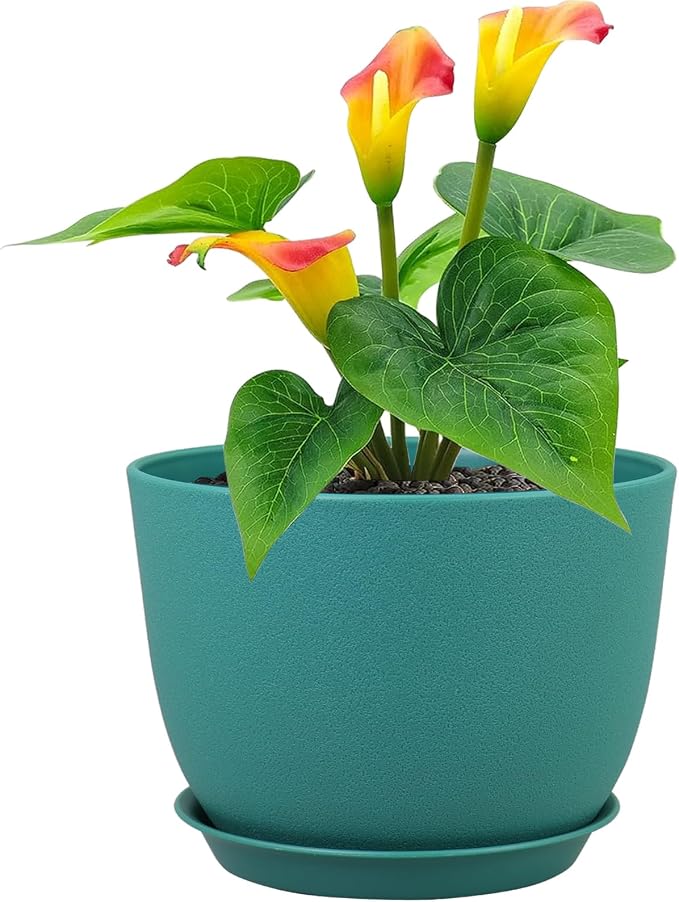 Plant Pots 12 inch, Plastic Planters by Meowell