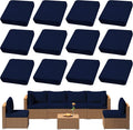 12Pcs Outdoor Cushion Covers, Patio Cushion Covers, Stretch Elastic Slipcovers by dreahoteztil