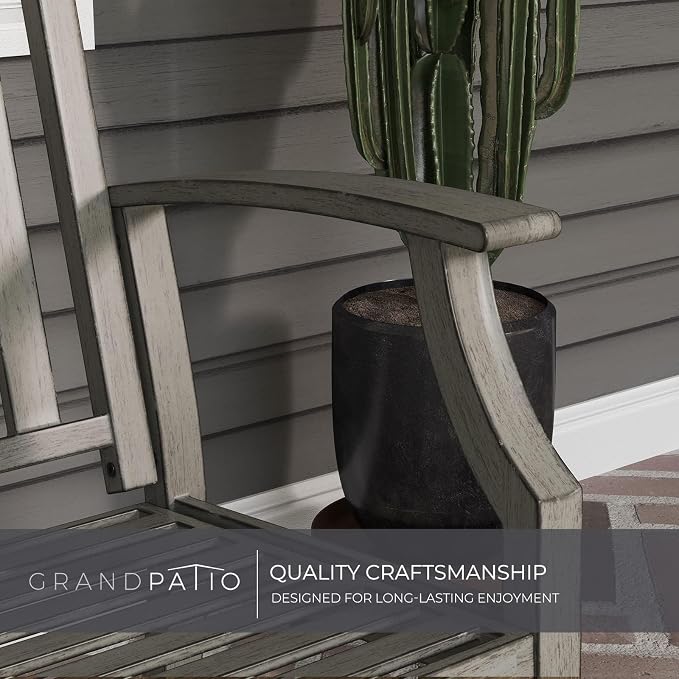 Grand patio Farmhouse Outdoor Bench, Garden Benches - Image 6