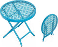VINGLI Patio Folding Side Table, Small Outdoor Table by VINGLI
