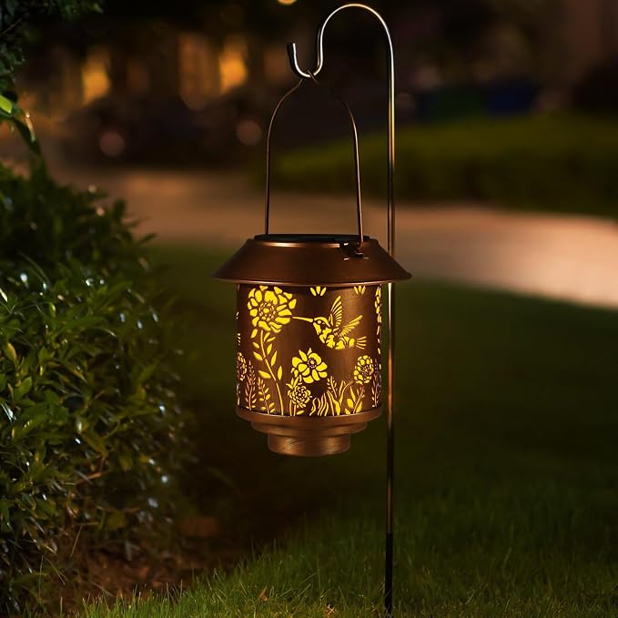 Solar Lantern Lights Outdoor Hanging, Solar Lights Outdoor Waterproof, Garden - Image 7