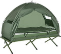 Outsunny Camping Tent Cot, Folding Tent Cot Combo by Outsunny