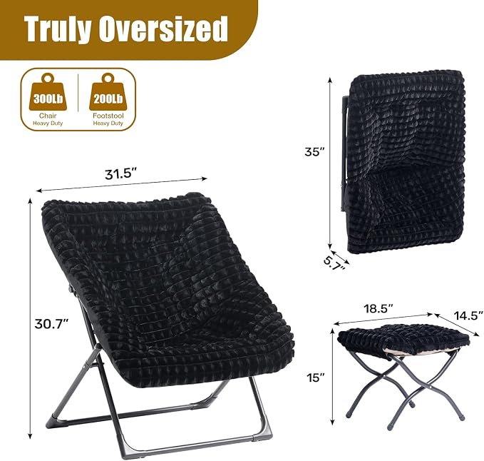 HollyHOME X-Large Saucer Chair - Image 3