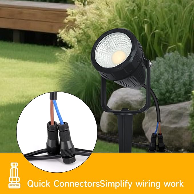 Low Voltage Safety Landscape Lights Outdoor: 7W 840LM LED Landscape Lighting - Image 5