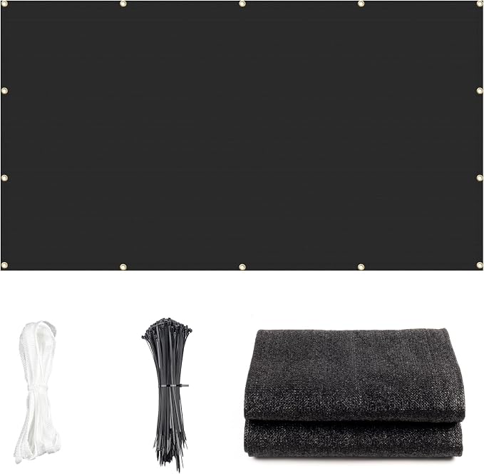 Cool Area Sun Shade Cloth with Grommets 3/4/6/8/10/12/16/20 FT Shade Panel by CoolArea