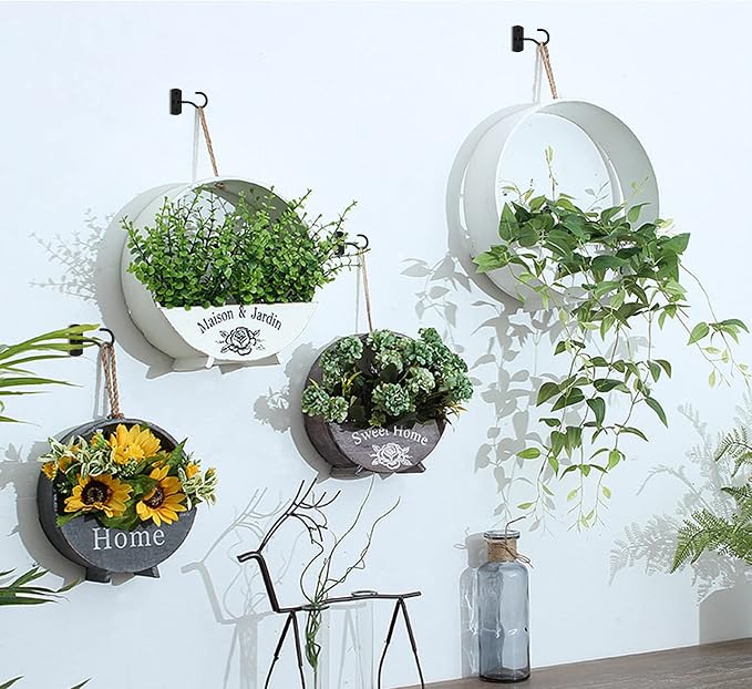 2.5in Ceiling Hooks for Hanging Plants 8Pcs Black - Image 4