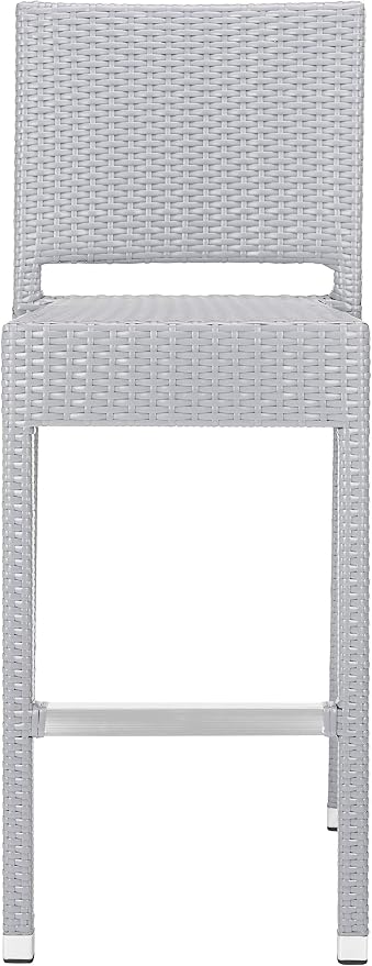 SAFAVIEH Outdoor Collection Bethel Grey Indoor/Outdoor Bar Stool by SAFAVIEH