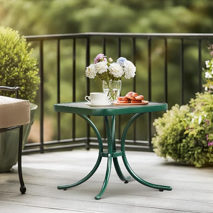 VINGLI Outdoor Side Table, Weatherproof Small Tables - Image 2