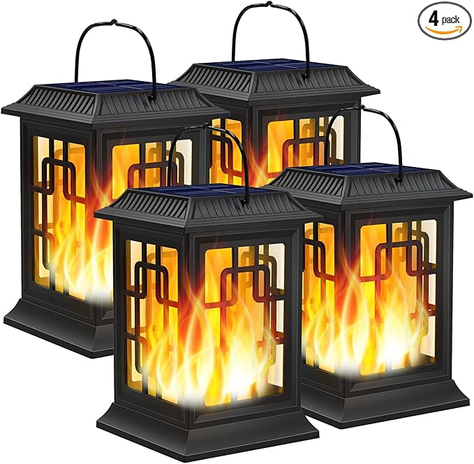 Solar Lanterns Outdoor Waterproof, Hanging Solar Lights by Woenergy