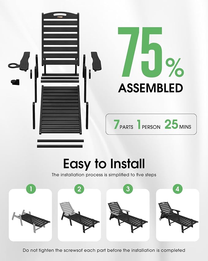 Chaise Lounge Outdoor, Lounge Chair Outdoor - Image 7