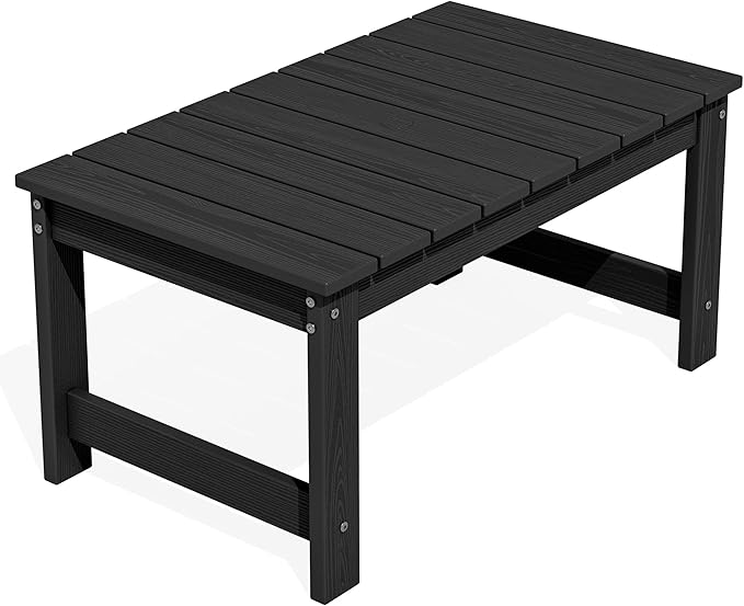 SERWALL Outdoor Coffee Table, HDPE Patio Coffee Table by SERWALL