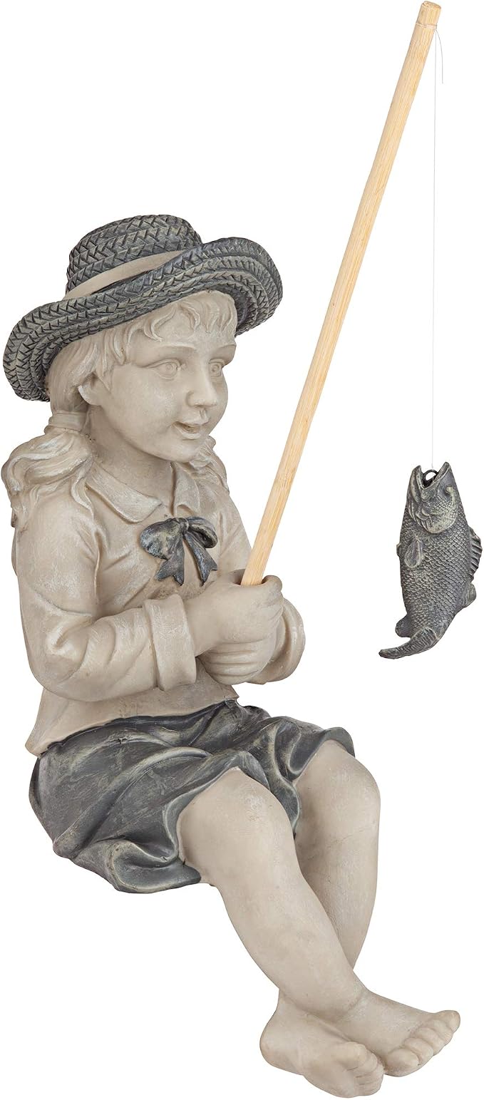 Design Toscano Big Catch Fisherwoman Nellie Girl by DesignToscano