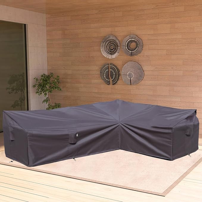 Heavy Duty Outdoor Sectional Sofa Cover, Lawn Patio Couch Protector - Image 6