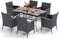 PHI VILLA 7 Piece Outdoor Dining Set by PHIVILLAThepioneerofcomfortablehouseholdsupplies