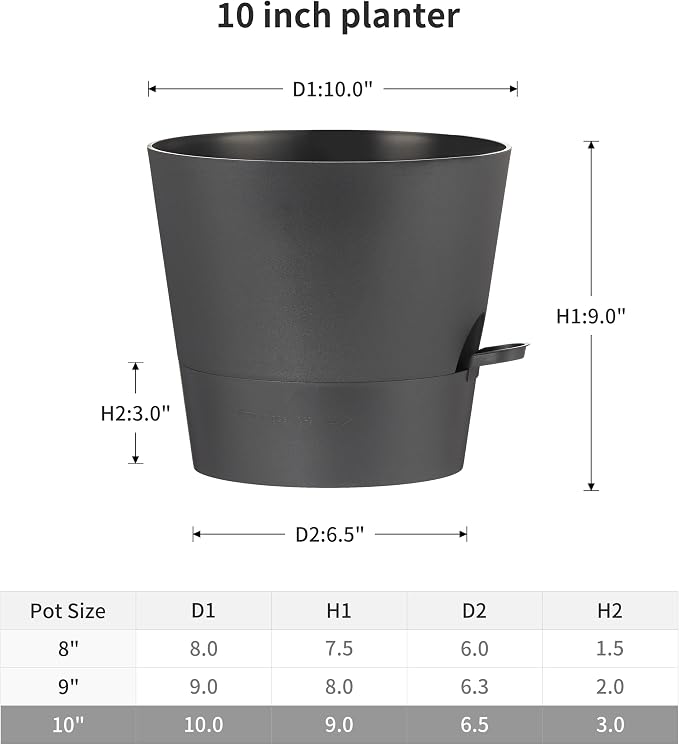 FaithLand 2-Pack 10 Inch Planter Pots - Image 2